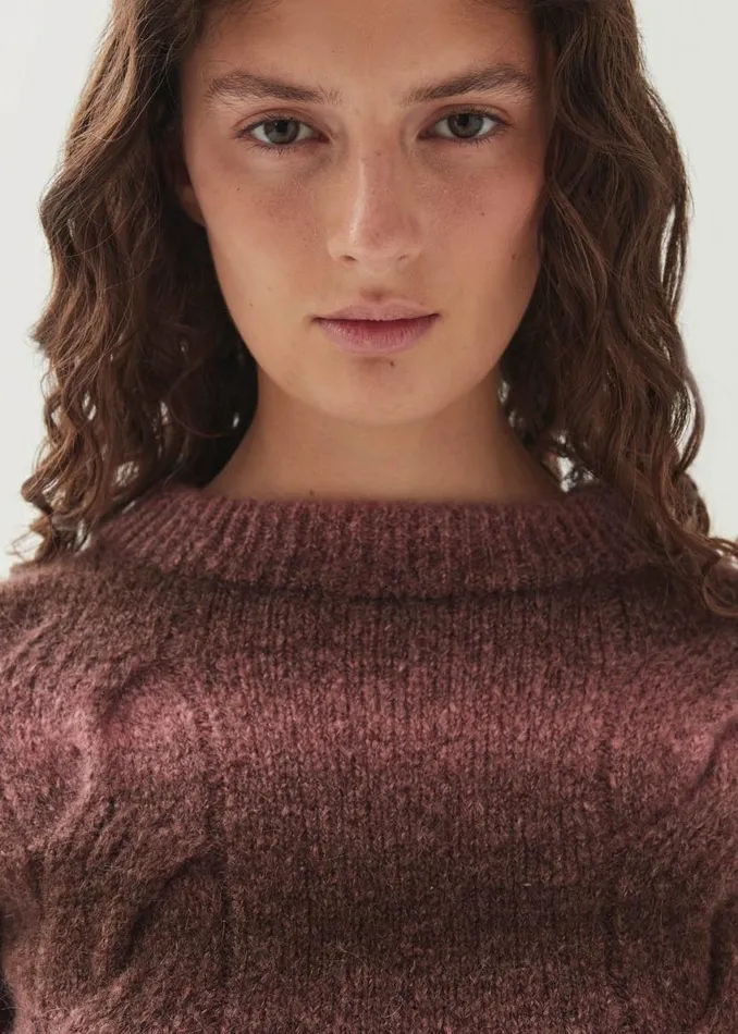Sweaters Cardigans Women ALOHAS Aspen Pink Sweater