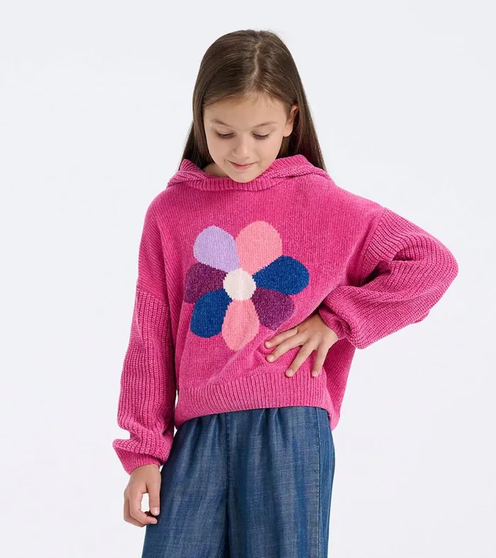 Sweaters Girls Hatley Girls Flower Power Hoodie