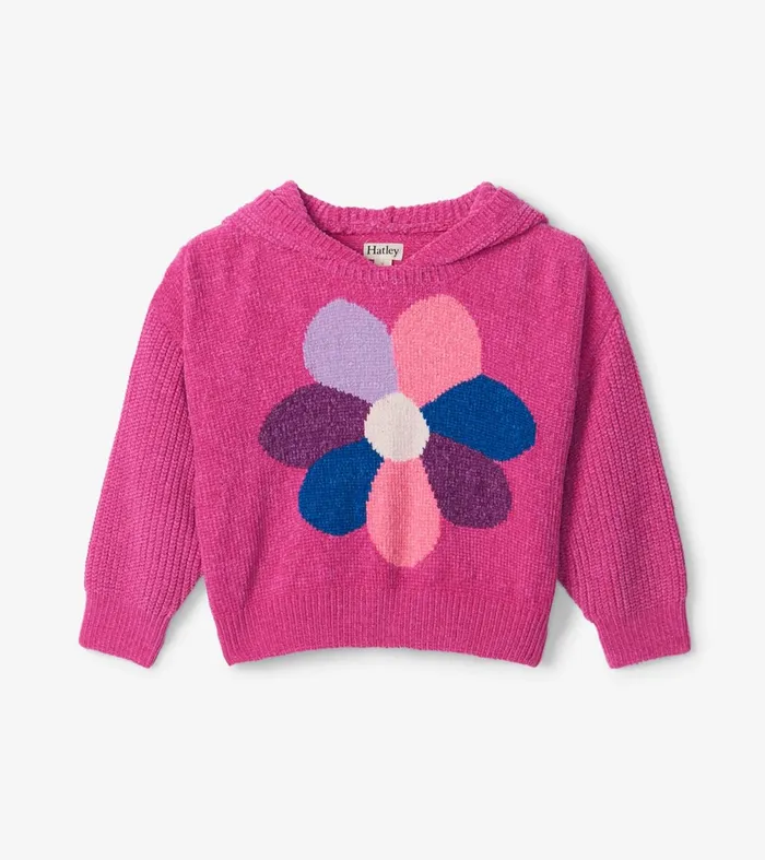Sweaters Girls Hatley Girls Flower Power Hoodie