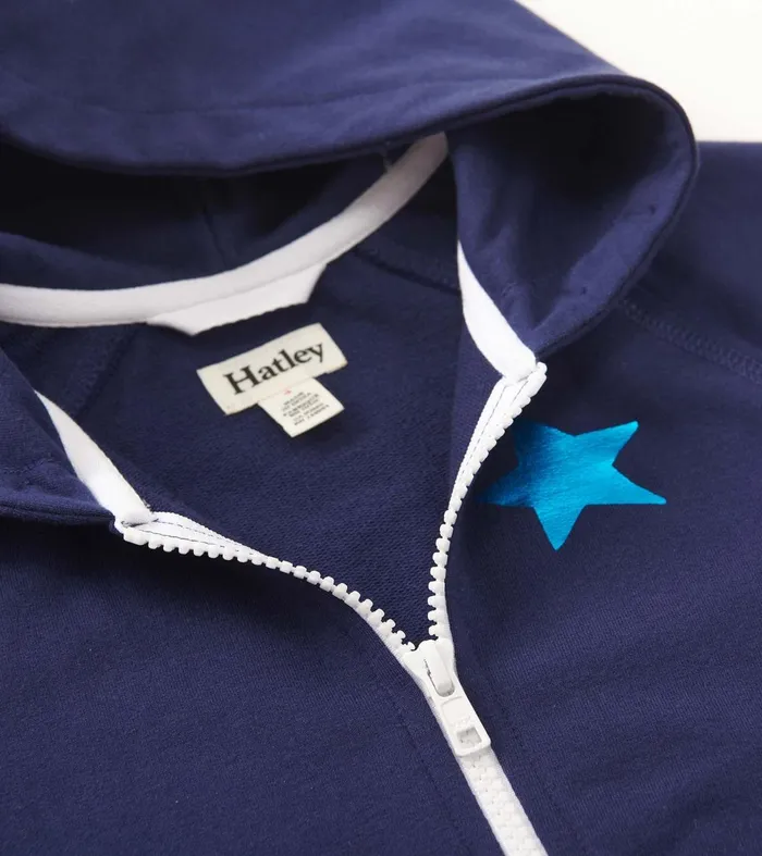 Sweaters Girls Hatley Girls Star Girl ZipUp Hoodie