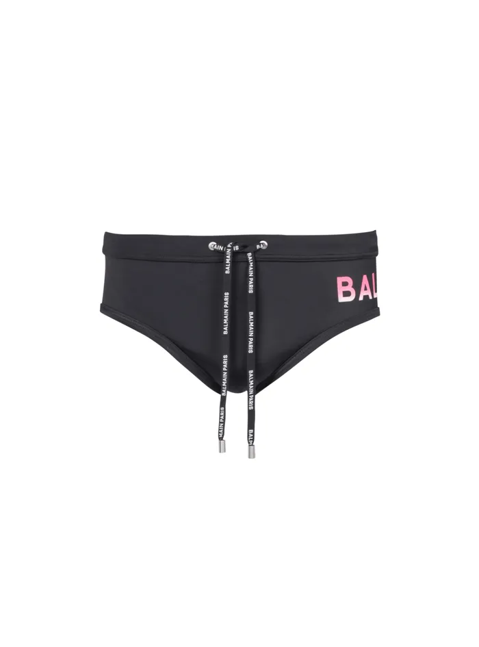 Swim Bottoms Black Men Balmain Swimwear