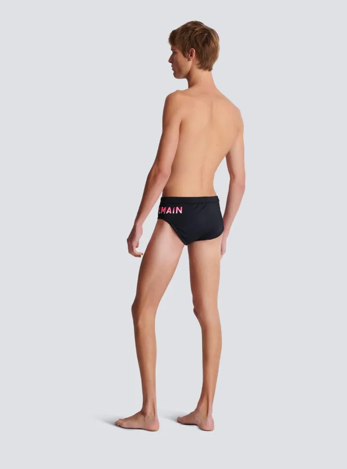 Swim Bottoms Black Men Balmain Swimwear