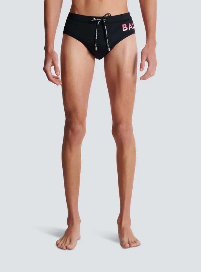 Swim Bottoms Black Men Balmain Swimwear