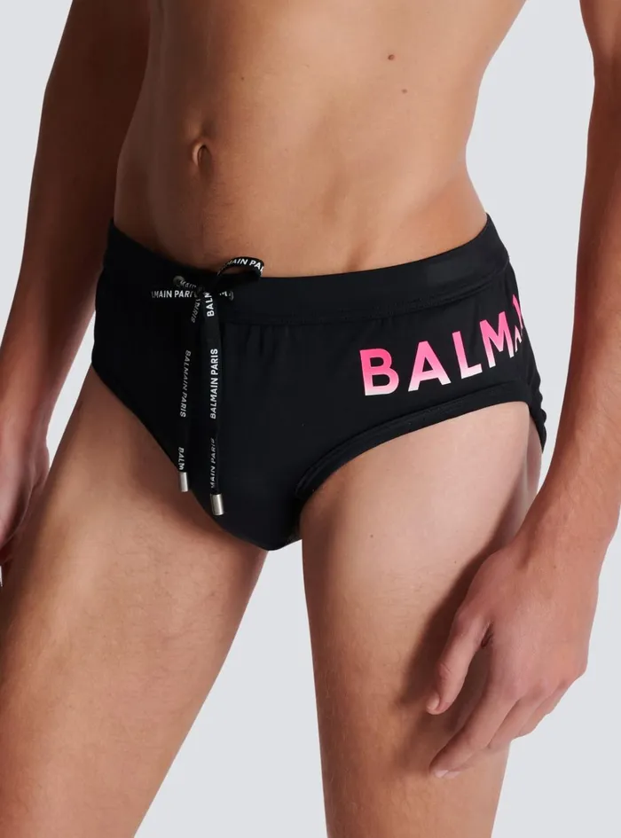 Swim Bottoms Black Men Balmain Swimwear