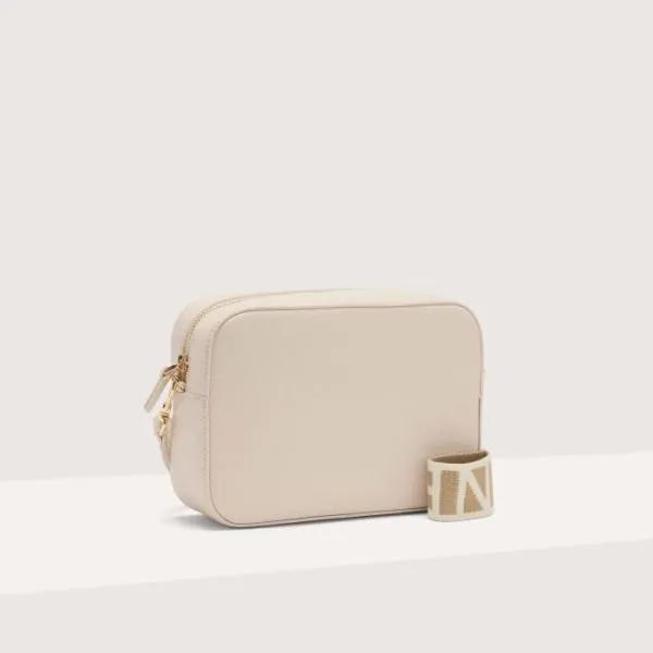 Tebe Medium Lambskin White Women Coccinelle Crossbody Bags