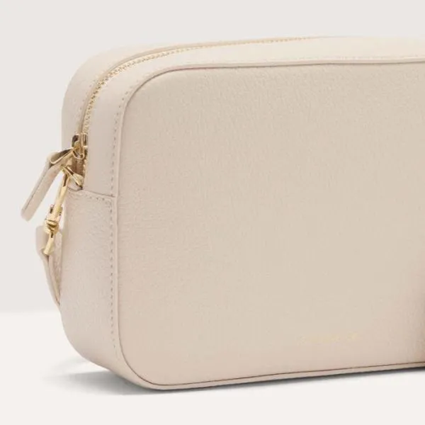 Tebe Medium Lambskin White Women Coccinelle Crossbody Bags