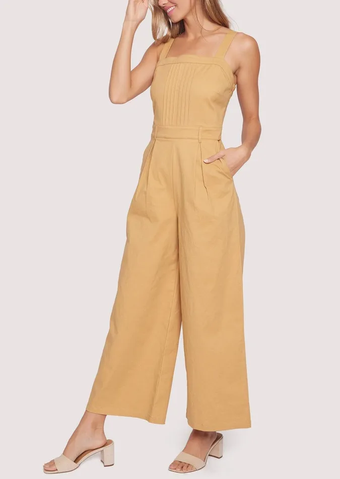 Terra Jumpsuit Beige Women Lost Wander Romper And Jumpsuits