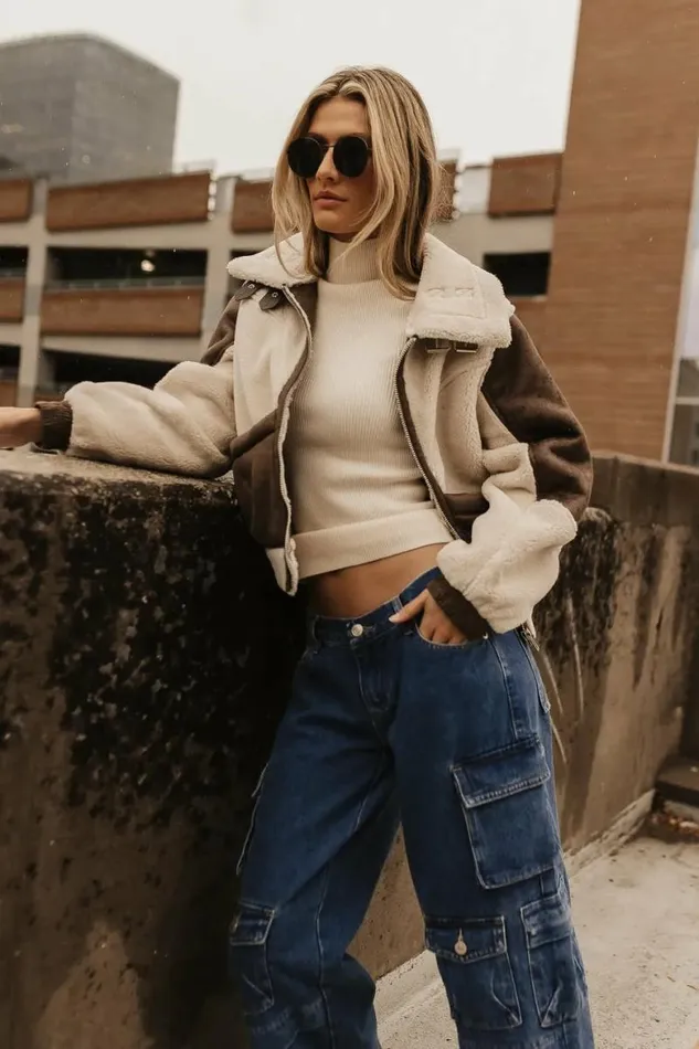 Terrance Mock Neck Sweater In Cream Cream Women Bohme Tops