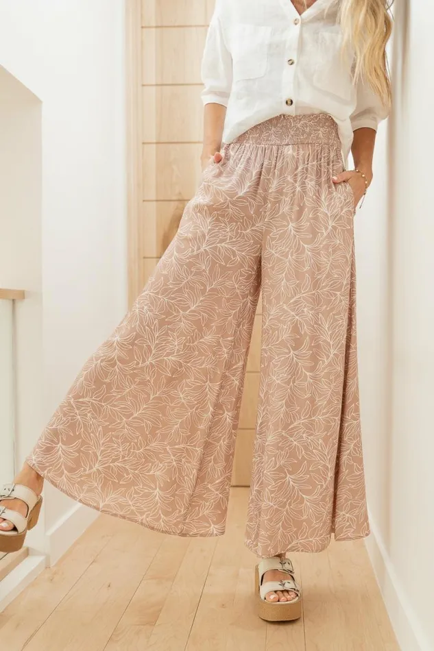 Thalassa Printed Pants Taupe Women Bohme Pants
