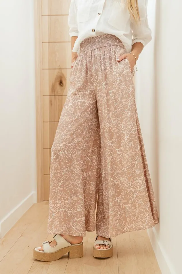 Thalassa Printed Pants Taupe Women Bohme Pants