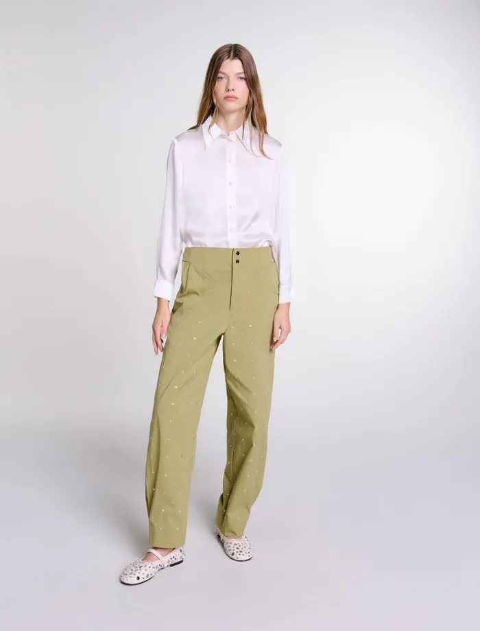 Tops and Shirts Women Maje White Silk Shirt White