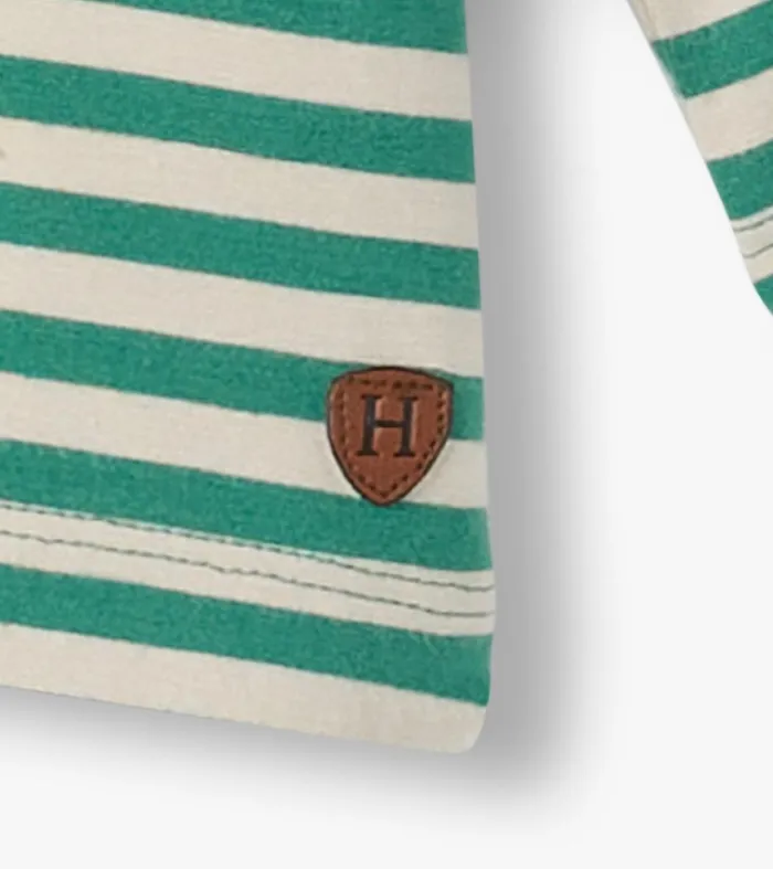 Tops Baby and Toddler Hatley Baby and Toddler Boys Deep Sea Striped Long Sleeve Bamboo TShirt