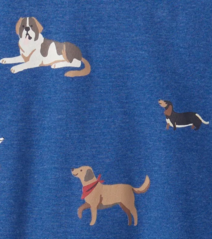 Tops Baby and Toddler Hatley Bandana Dogs Long Sleeve TShirt