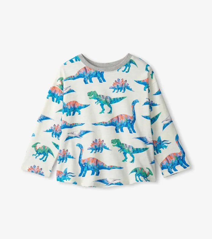 Tops Baby and Toddler Hatley Dinosaurs Long Sleeve TShirt