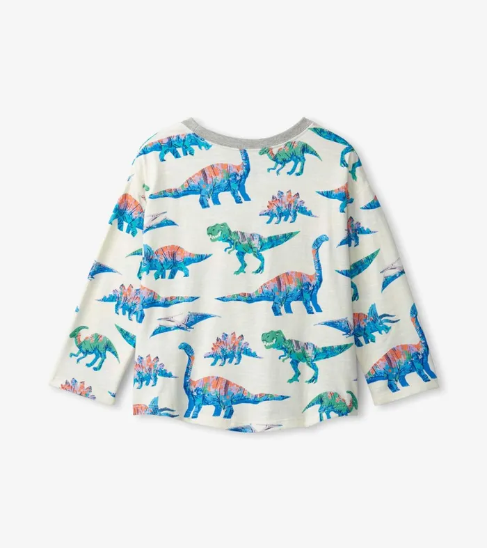 Tops Baby and Toddler Hatley Dinosaurs Long Sleeve TShirt