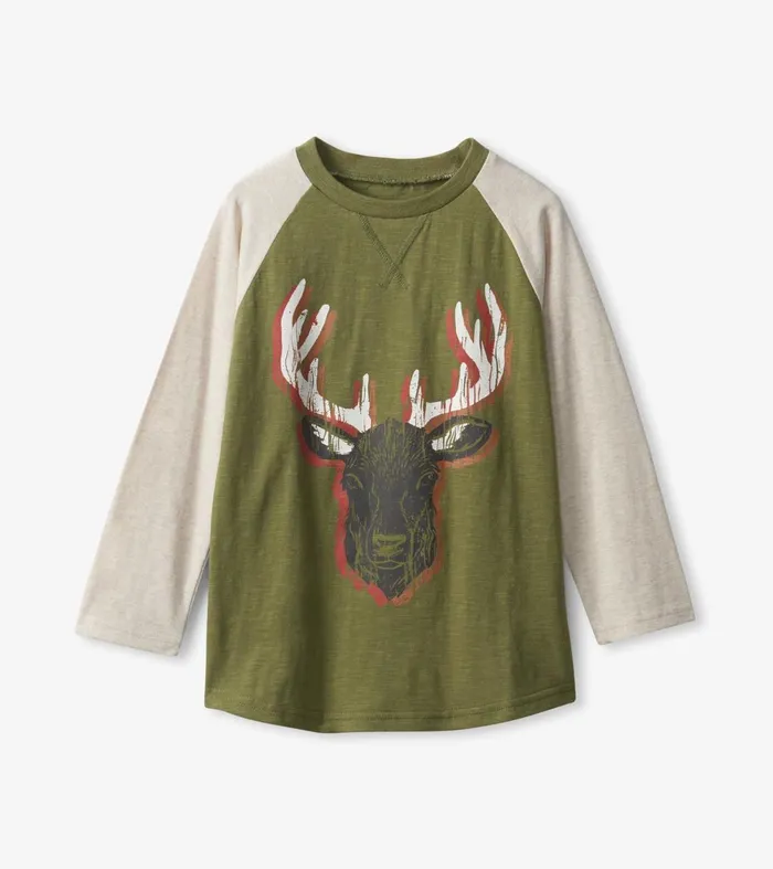 Tops Boys Hatley Boys Grand Elk Long Sleeve TShirt