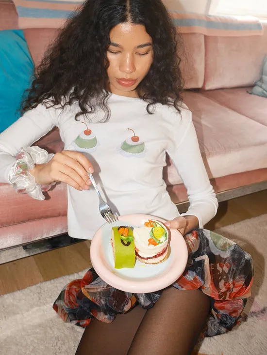 Tops Dana Long Sleeve Tee Jelly Cakes Lisa Says Gah Women