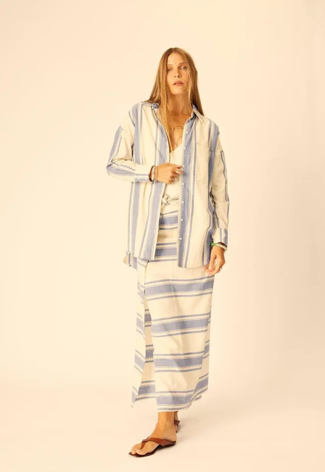 Tops Shop Natalie Martin JENNIFER SHIRT French Stripe Blue