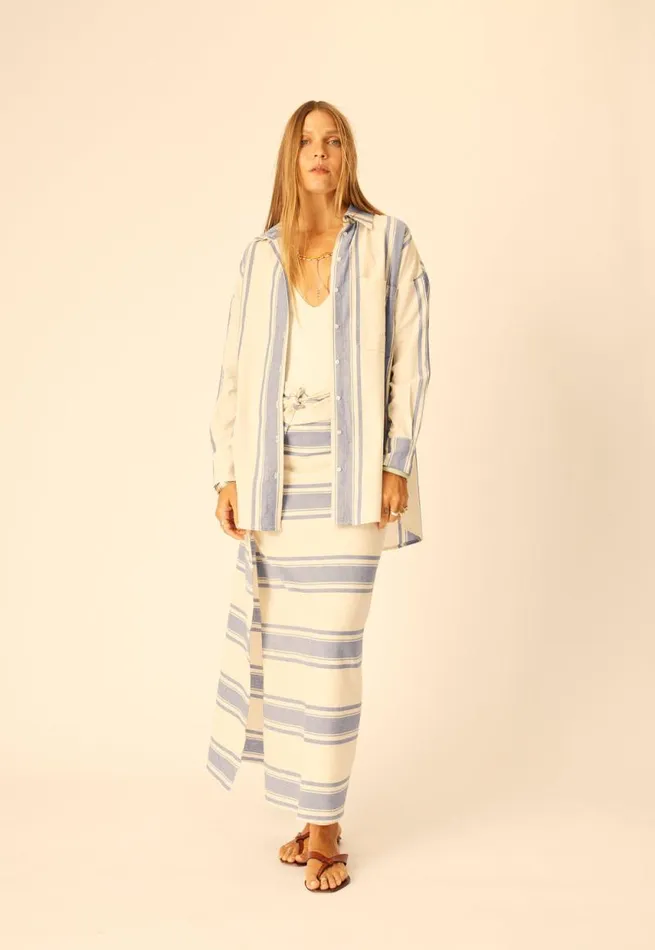 Tops Shop Natalie Martin JENNIFER SHIRT French Stripe Blue
