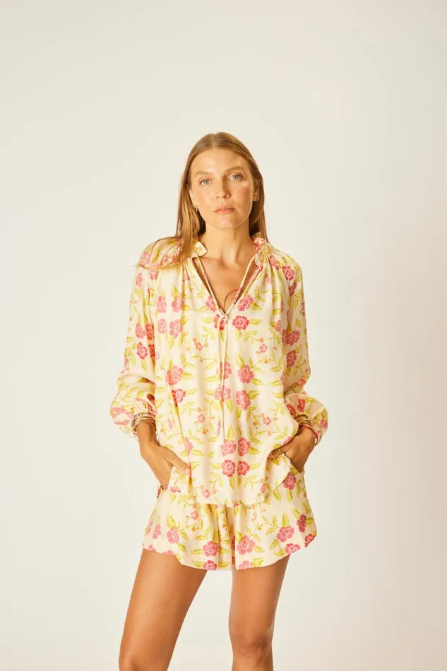 Tops Shop Natalie Martin PENNY BLOUSE Prairie Dusty Crimson