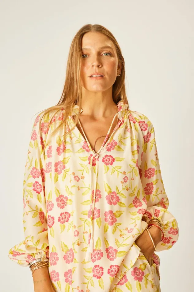 Tops Shop Natalie Martin PENNY BLOUSE Prairie Dusty Crimson
