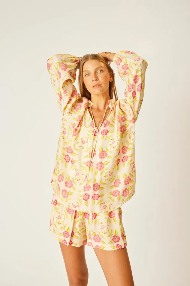 Tops Shop Natalie Martin PENNY BLOUSE Prairie Dusty Crimson