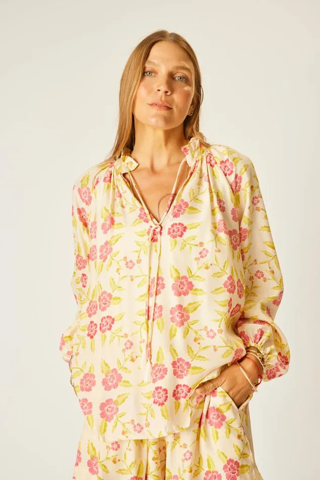 Tops Shop Natalie Martin PENNY BLOUSE Prairie Dusty Crimson