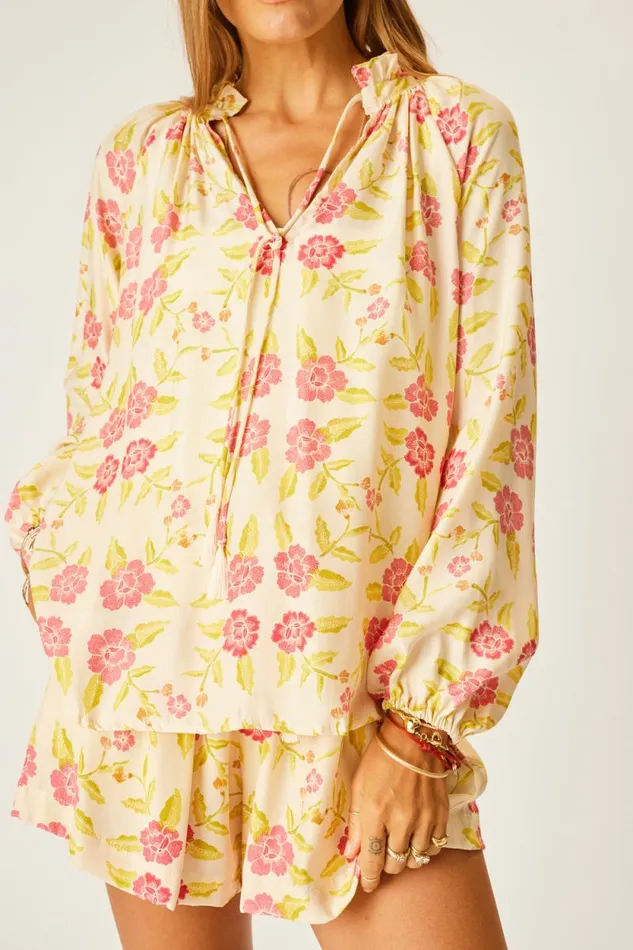 Tops Shop Natalie Martin PENNY BLOUSE Prairie Dusty Crimson