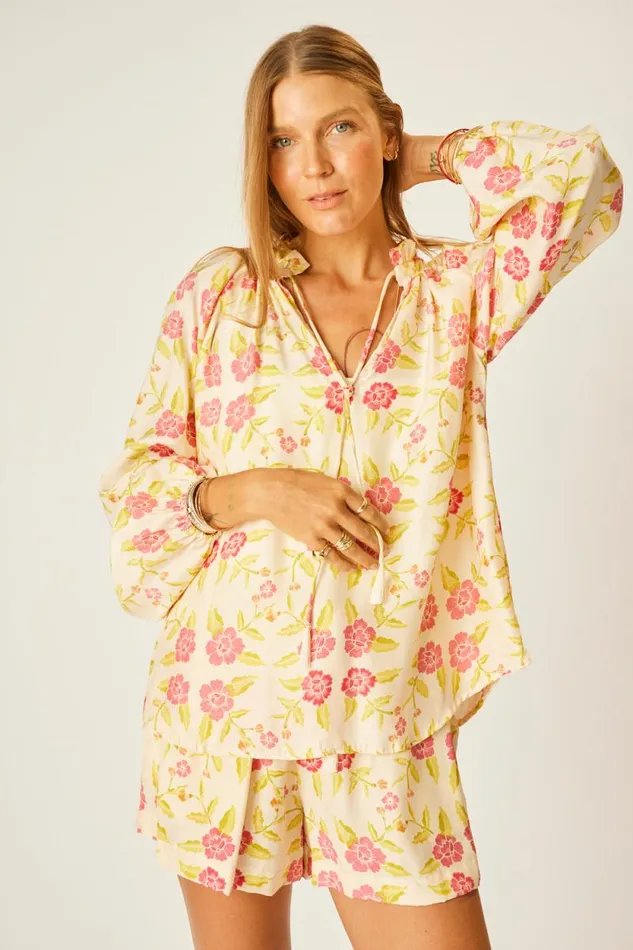 Tops Shop Natalie Martin PENNY BLOUSE Prairie Dusty Crimson