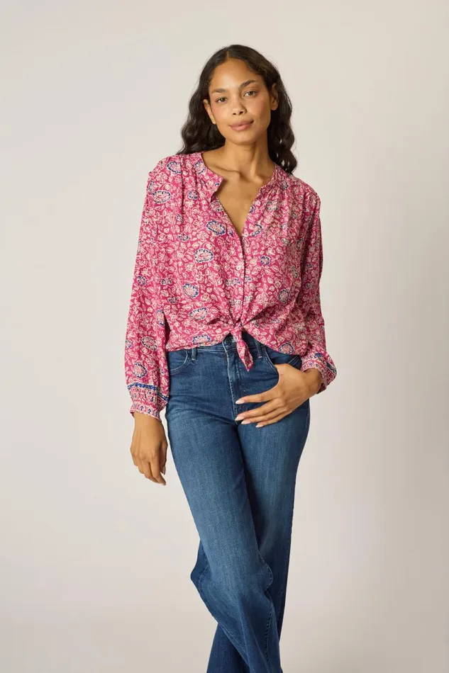 Tops Shop Natalie Martin TOLAN SHIRT Floral Lavender