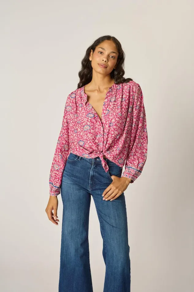 Tops Shop Natalie Martin TOLAN SHIRT Floral Lavender