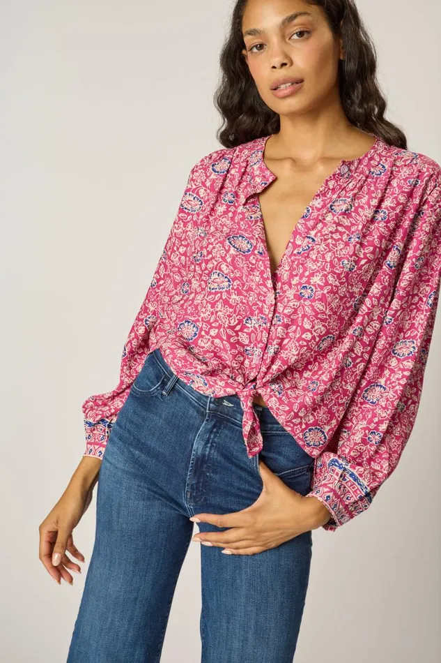 Tops Shop Natalie Martin TOLAN SHIRT Floral Lavender
