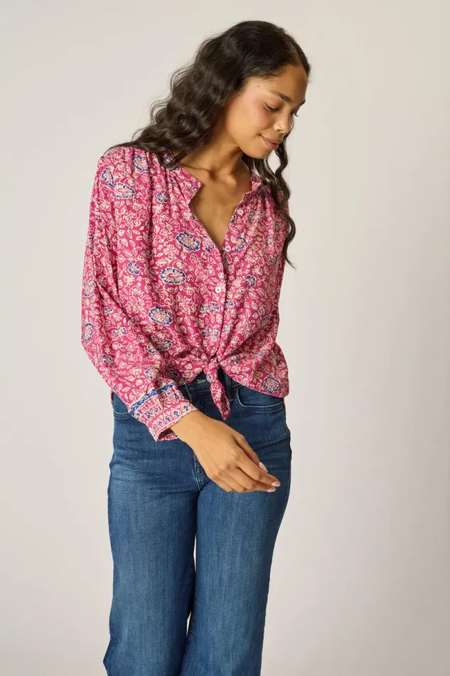 Tops Shop Natalie Martin TOLAN SHIRT Floral Lavender