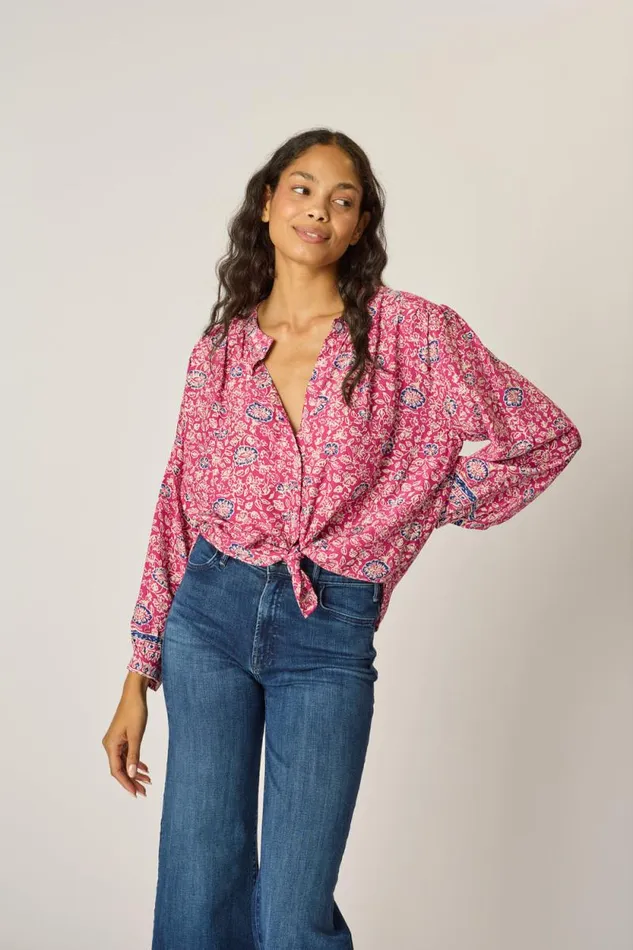 Tops Shop Natalie Martin TOLAN SHIRT Floral Lavender