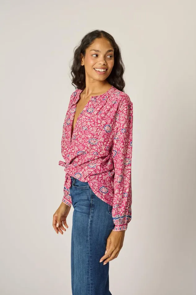 Tops Shop Natalie Martin TOLAN SHIRT Floral Lavender