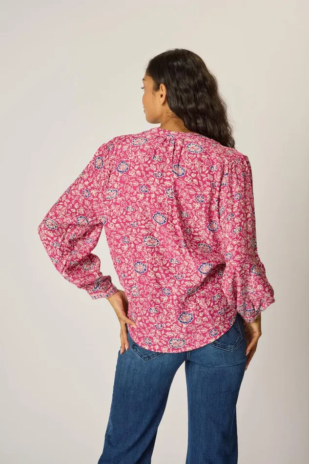 Tops Shop Natalie Martin TOLAN SHIRT Floral Lavender