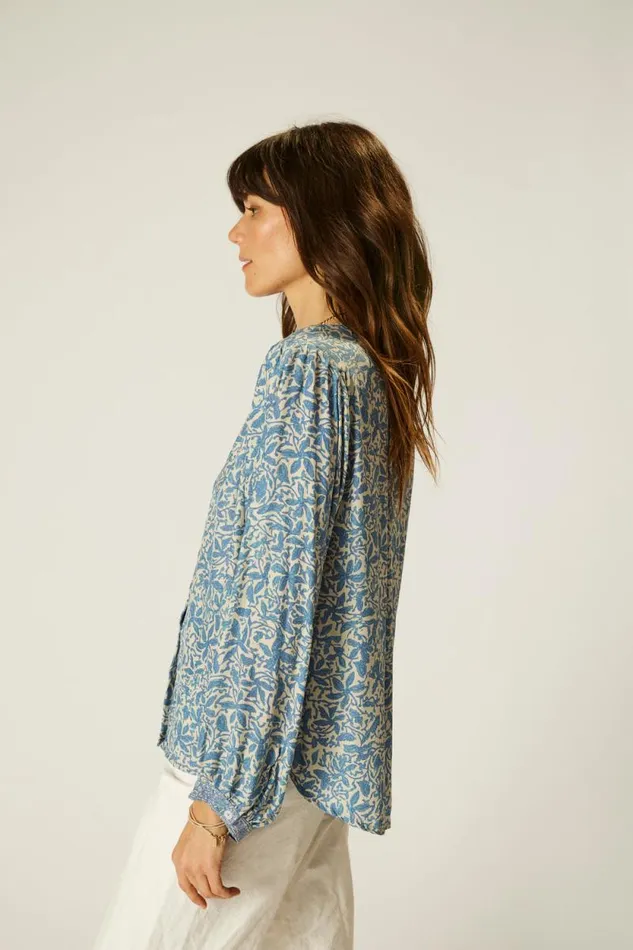 Tops Shop Natalie Martin TOLAN SHIRT Gloriosa Cornflower