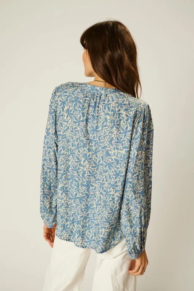 Tops Shop Natalie Martin TOLAN SHIRT Gloriosa Cornflower