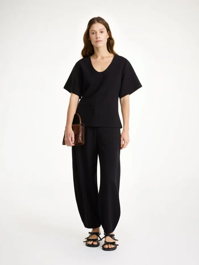 Tops Women By Malene Birger Lunae Tshirt Black