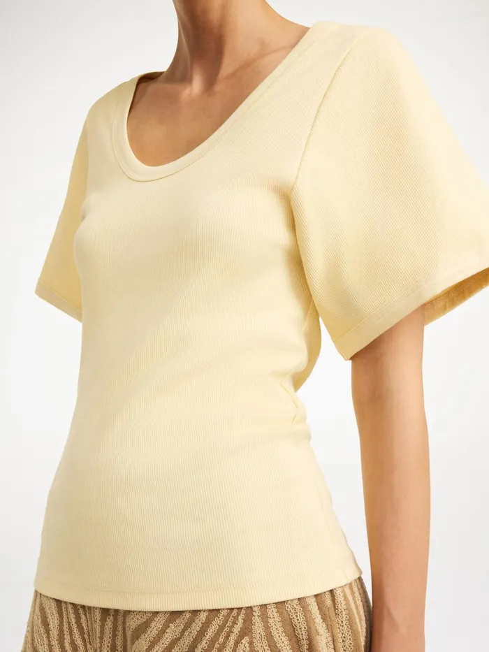 Tops Women By Malene Birger Lunai Tshirt Sea Mist