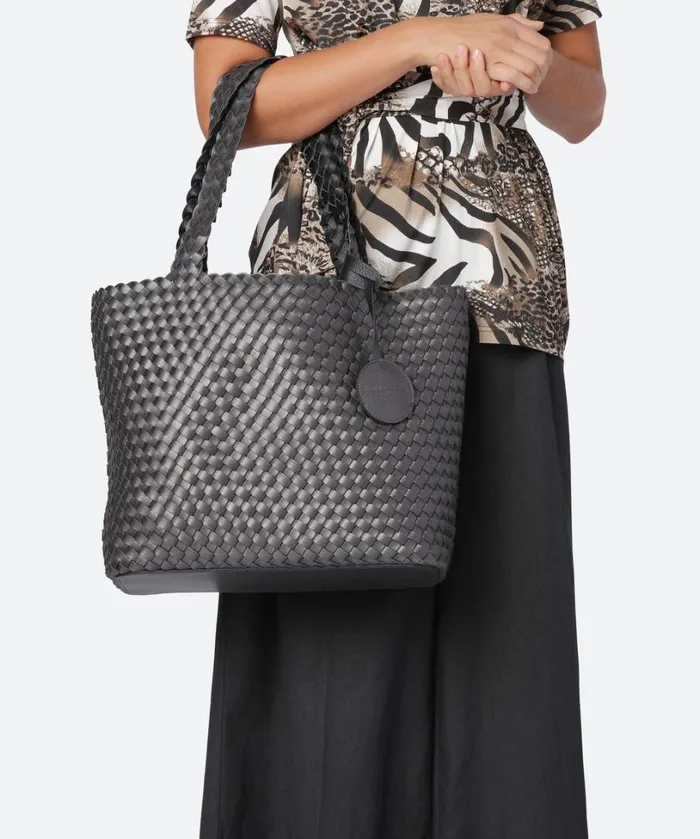 Tote Bag 8211 Black Gun Metal Accessories Ilse Jacobsen Bags