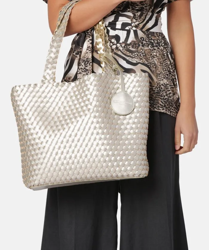Tote Bag 8211 Platin Silver Accessories Ilse Jacobsen Bags