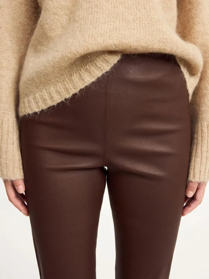 Trousers Women By Malene Birger Florentina Leather Trousers Chestnut Trousers Women By Malene Birger Florentina Leather Trousers Chestnut