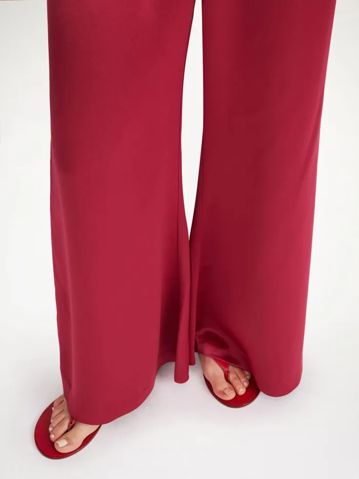 Trousers Women By Malene Birger Lucee Flared Trousers Wild Berries Trousers Women By Malene Birger Lucee Flared Trousers Wild Berries