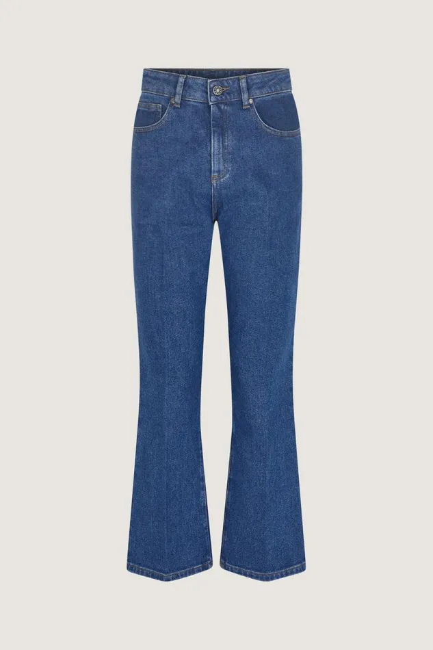 Trousers Women Soeur FRANCISCO JEANS Washed Blue Denim