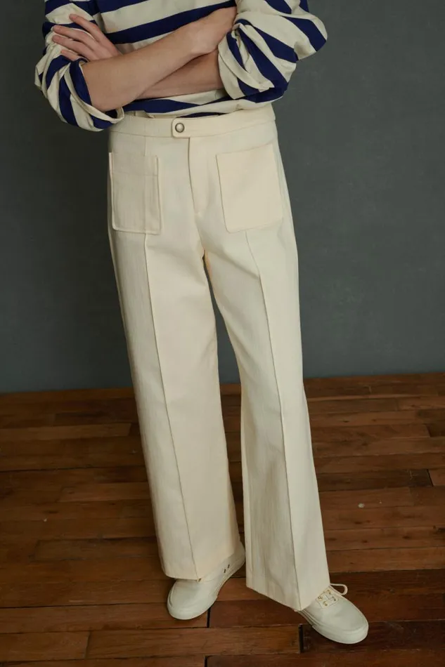 Trousers Women Soeur HARRY TROUSERS Offwhite