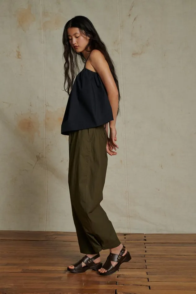 Trousers Women Soeur VERNON TROUSERS Dark Khaki