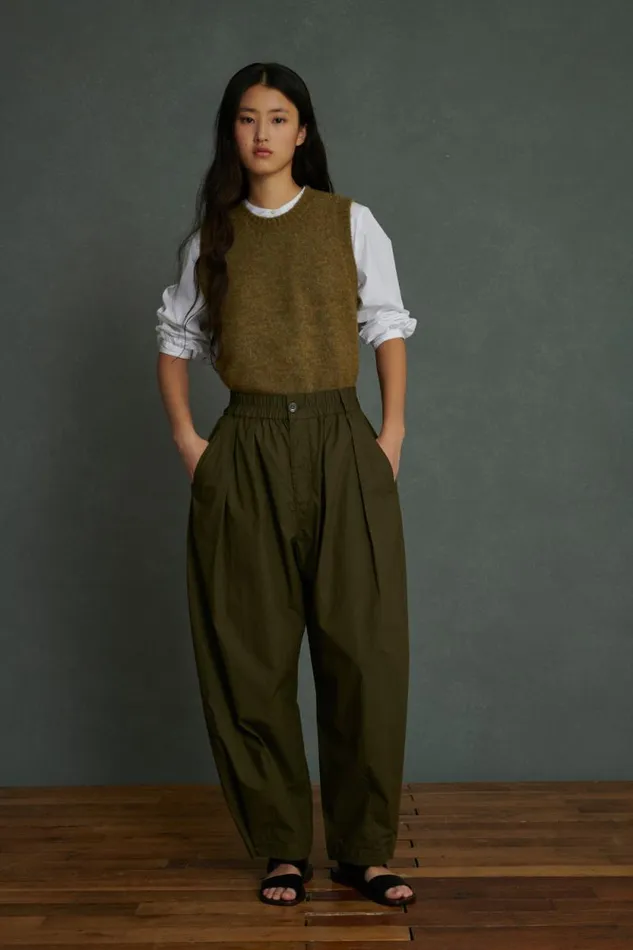 Trousers Women Soeur VERNON TROUSERS Dark Khaki