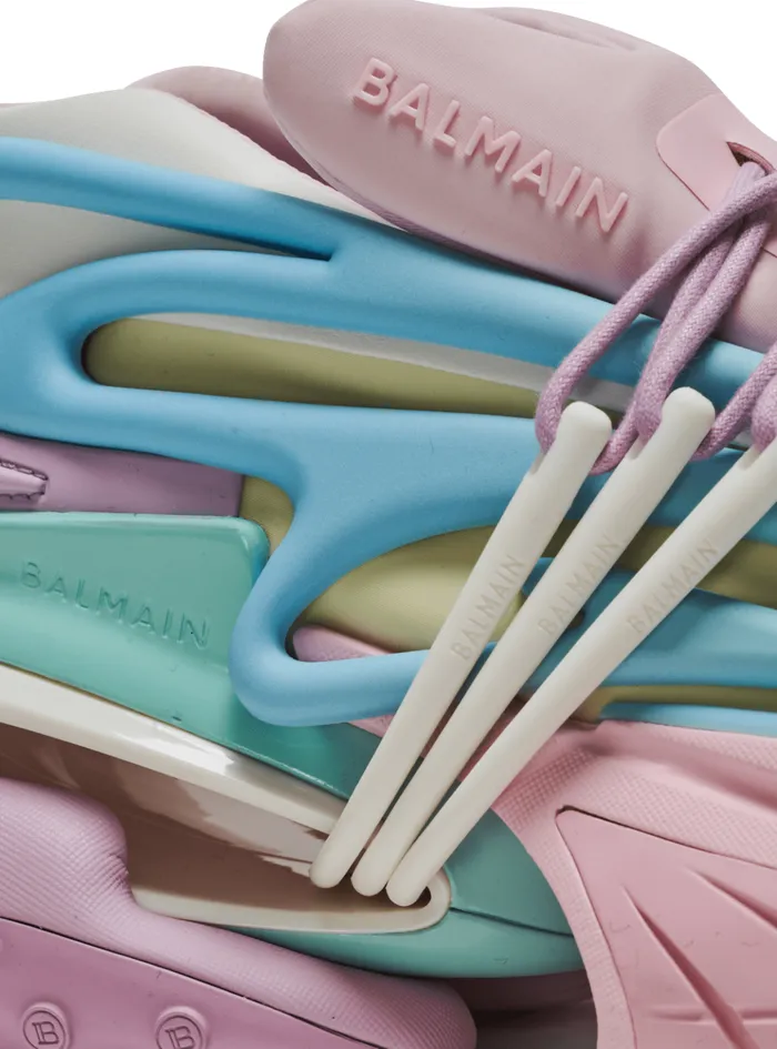 Unicorn Sneakers In Neoprene And Leather Multicolor Women Balmain Sneakers