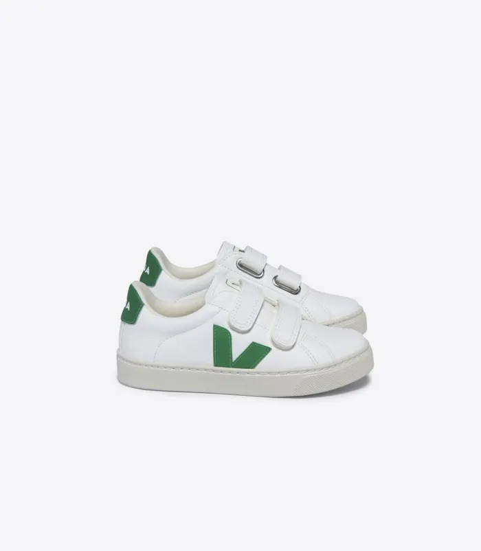 VEJA Esplar Kids ESPLAR LEATHER WHITE EMERAUDE
